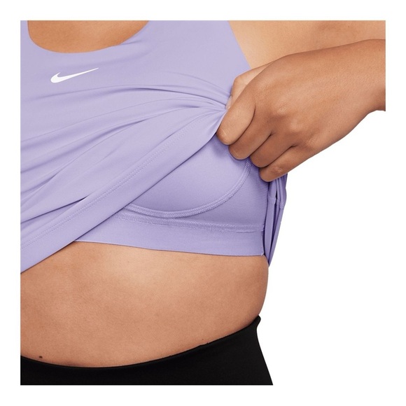 Nike Women's Dri-FIT Swoosh Bra Tank in Lilac Bloom - Size Large - NWT - Picture 3 of 3